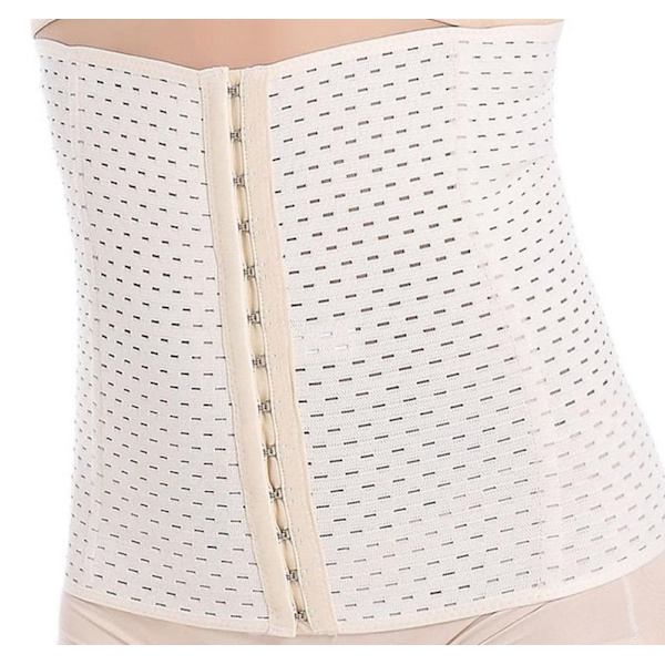 Træningskorset/Waist Trainer for Timeglasfigur - Beige Beige one size