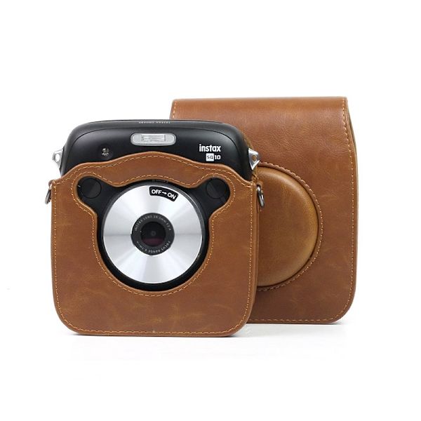 Kameraväska i PU Läder för Fujifilm Instax SQ10 - Brun Brun