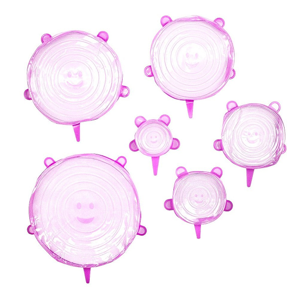 6x Rosa silikonlock Rosa