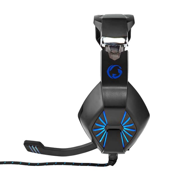 Gaming-headset, over-ear-LED-belysning Black