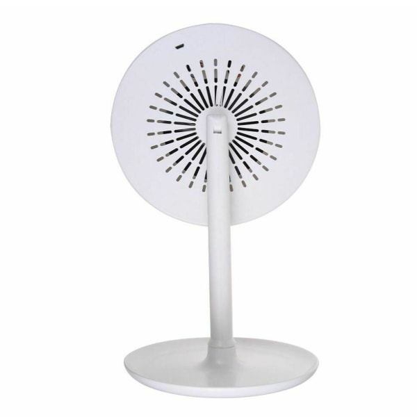 Makeup spejl med LED belysning og ventilator White