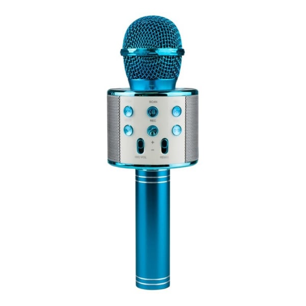 KTV - Trådløs Karaoke Mikrofon - Blå Blue