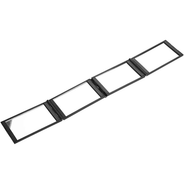 Sammenfoldeligt lommespejl - 4 spejle Black