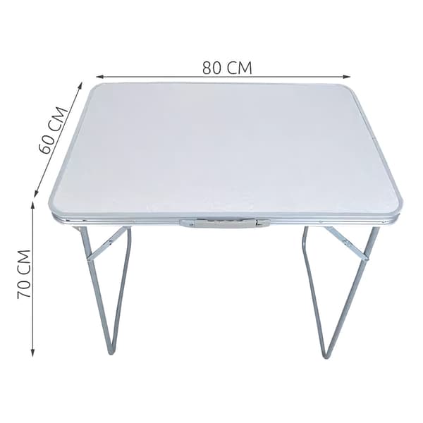 Hopfällbart Campingbord Silver