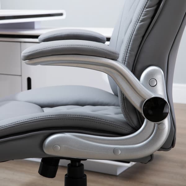 Ergonomisk Datorstol med Nackstöd i Konstläder