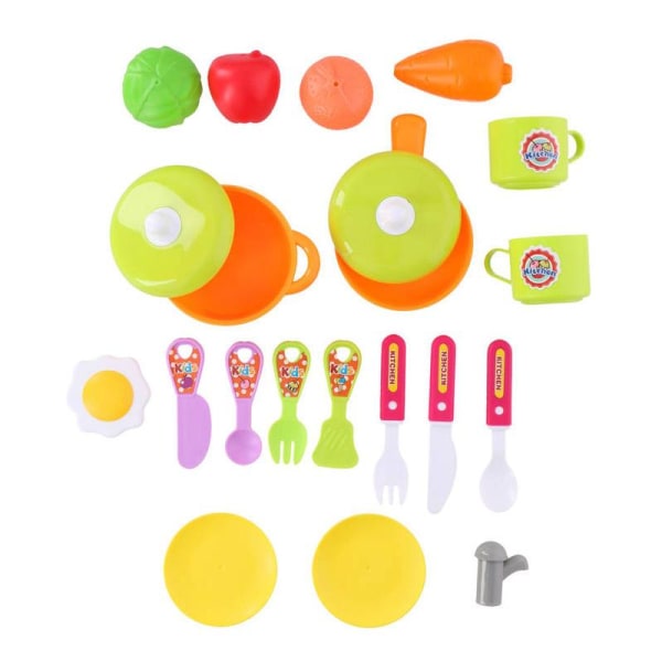 Bærbart legetøjskøkken - 26 dele Multicolor