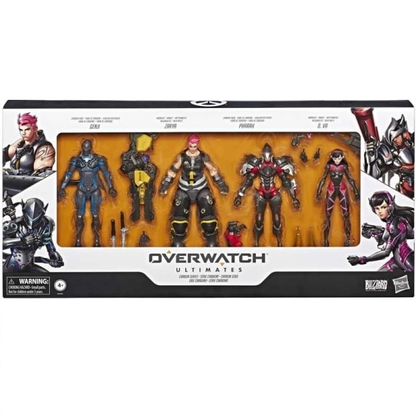 Overwatch, Actionfigurer - Genji, Zarya, Pharah, D.Va Multicolor
