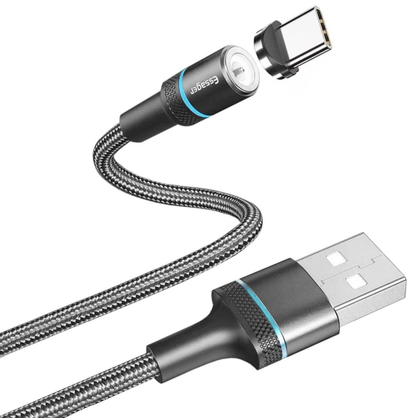 USB-C-kaapeli Magneettiliittimellä - 1 m Black