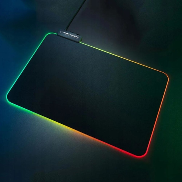 Esperanza - Musmatta, Gaming - RGB-belysning - 35 x 25 cm Svart