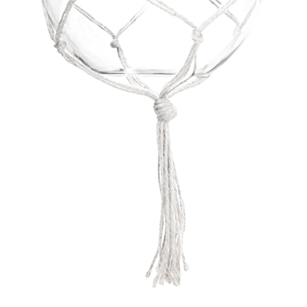 Makramee-amppeli - 90 cm White