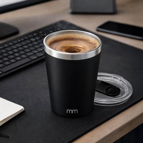 Itsesekoittuva muki, 350 ml, ladattava USB-C