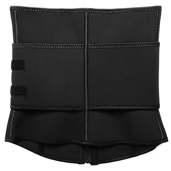 Waist Trainer med Velcro, Sort - L Black L