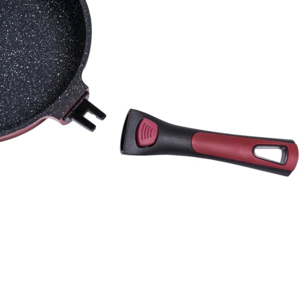 6x Keittoastiaa, Marmoripinnoite - Punainen Red