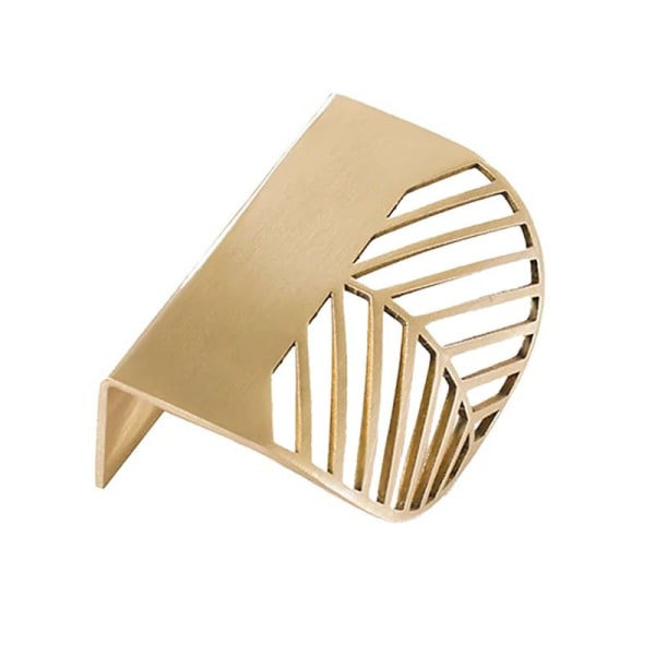 Bladformat Handtag - Guld Guld