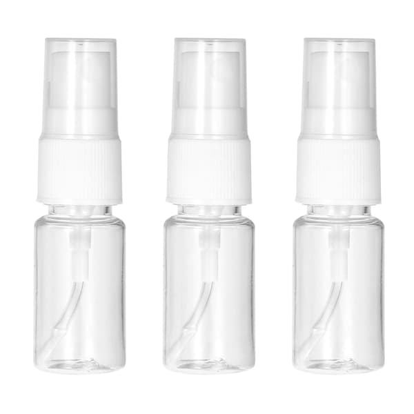 3x Sprayflaskor i Plast - 10 ml Transparent