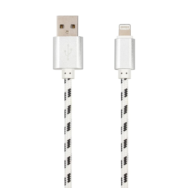 Lightning til USB-opladningskabel, Vævet - 2 m Multicolor