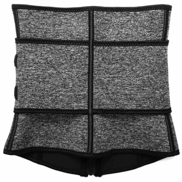 Waist Trainer med Kardborreband, Grå - XXL Grey XXL