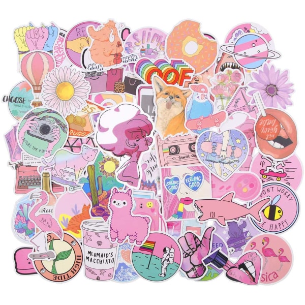 Megapack med Klistermärken - Rosa Mix multifärg