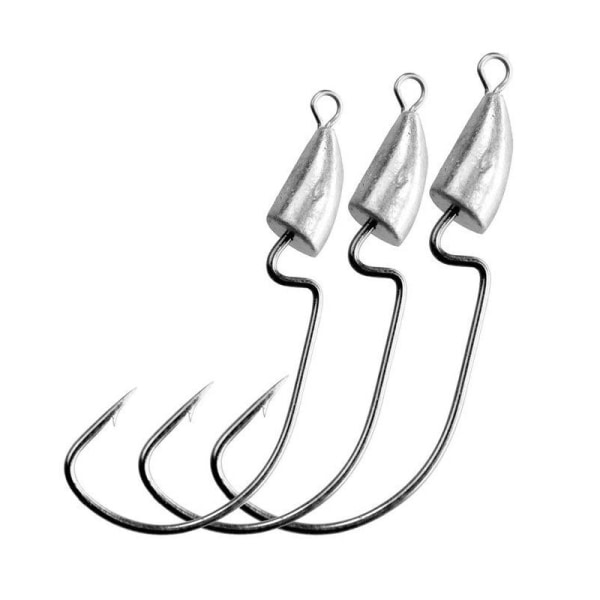 Jighoveder/jigs, kroge - 10 stk Silver