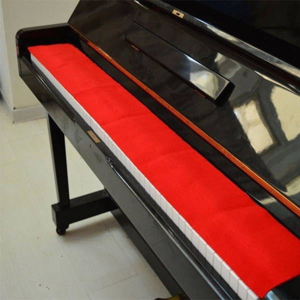 Skyddande Överdrag för Piano - Röd Röd