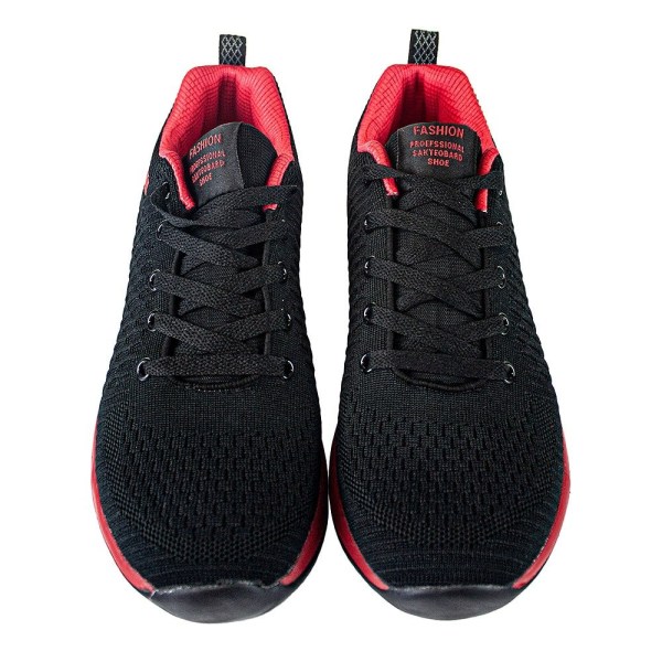Sneakers, Svarta med röda detaljer - Storlek 43 Black 43
