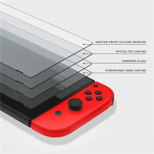 Näytönsuoja Nintendo Switch - Glass Screen Pro + Transparent