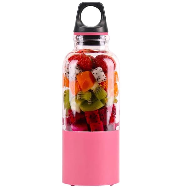 Bærbar USB-Mixer - 50 cl - Lyserød Transparent