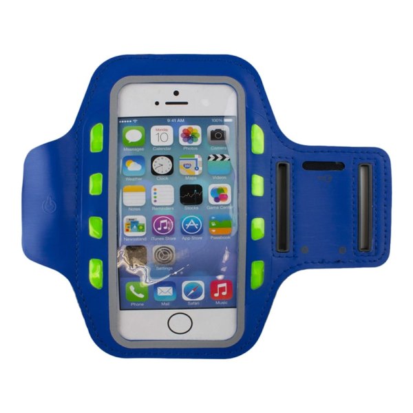 LED-sportsarmbånd til smartphone - Blå Blue