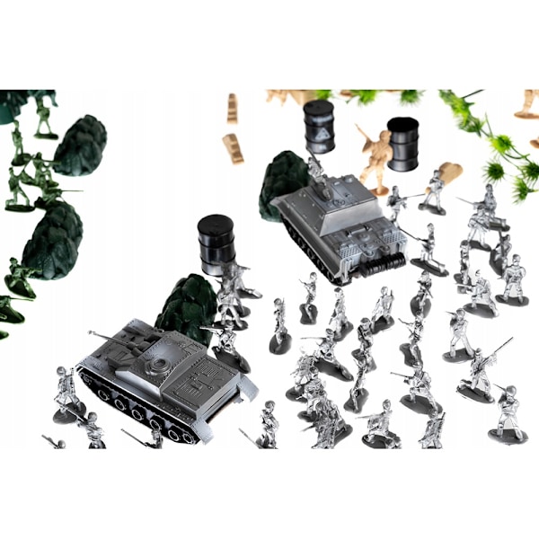 Militärbas byggsats 300 delar multifärg
