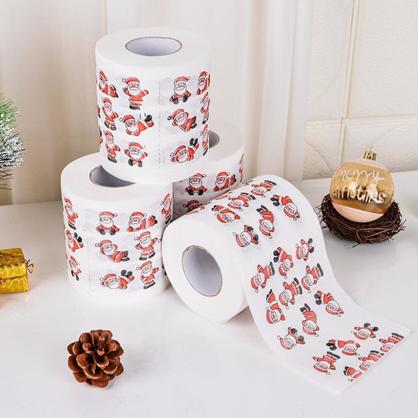 Jouluaiheinen WC-paperi - Santa Claus White