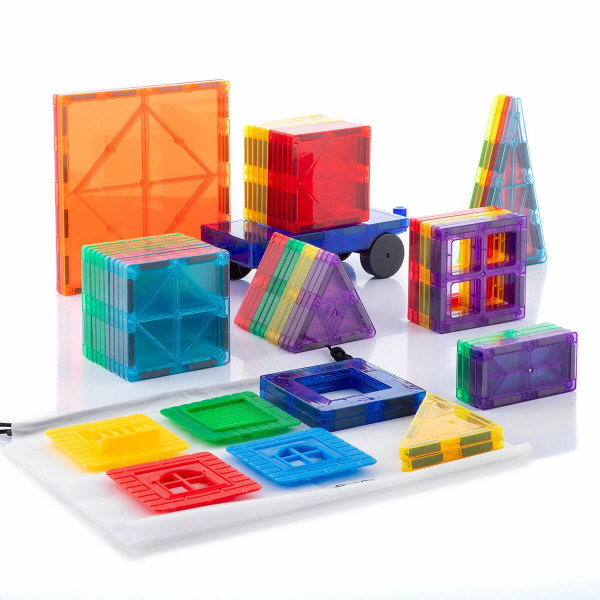 Magnetiske Byggeklodser i 3D, 57 Dele Multicolor