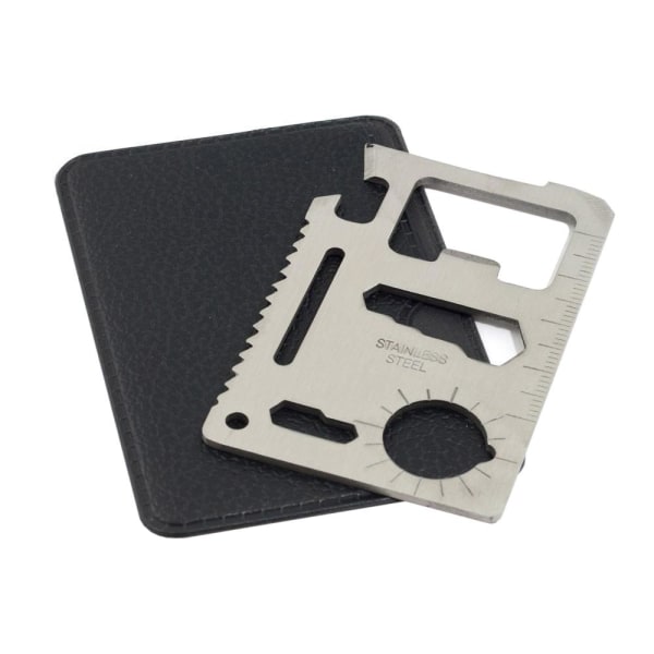 Credit Card Multitool - 11 Funktioner Silver