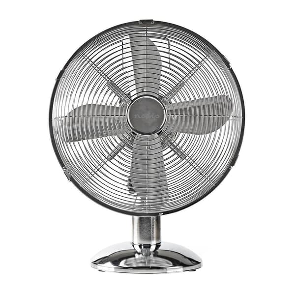 Bordventilator med 3 hastigheder - Krom Silver