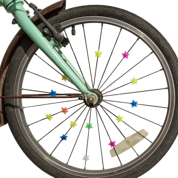 Egerdekoration til Cykel, Stjerner - 36-pak Multicolor
