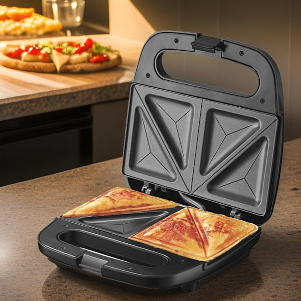 Toaster med varmhållningsfunktion Svart