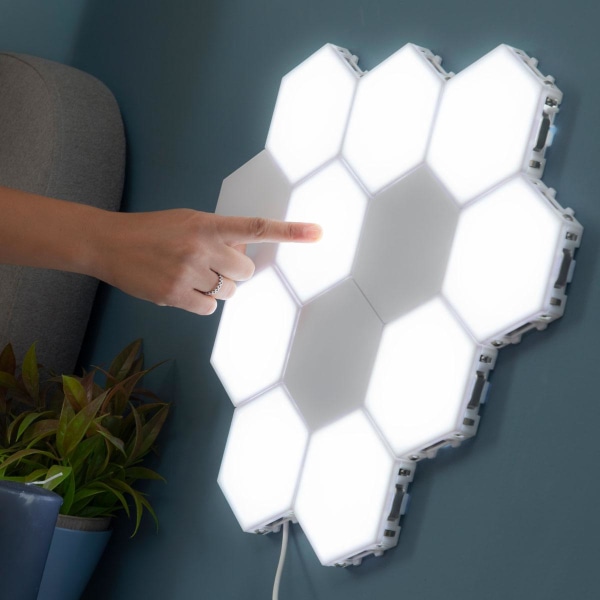 3x Magnetiske LED paneler med Touch funktion White