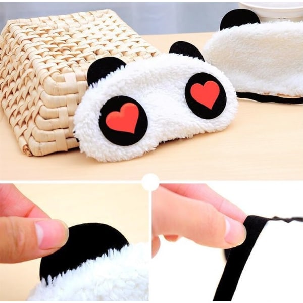 Blundande Panda, Fluffig Sovmask för resor och avslappning multifärg one size