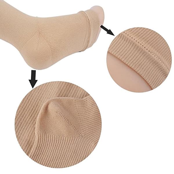 Zip Sox - Stödstrumpa med dragkedja Beige L