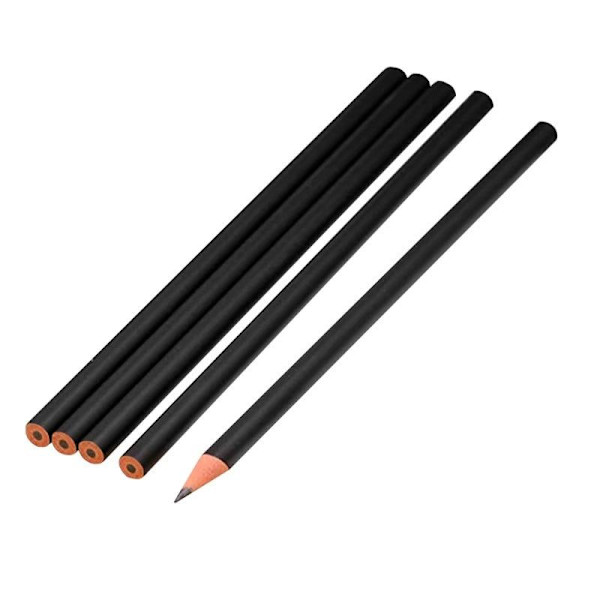 5x Uspidsede Blyanter - Sort Black