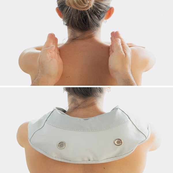 Massageapparat med Värme - Tapping grå