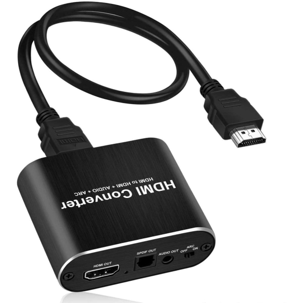 HDMI Audio Extractor - 3D / 1080p / 4K Svart