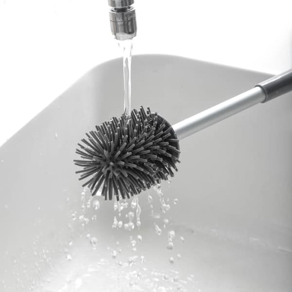 Toiletbørste i Gummi - Grå Grey