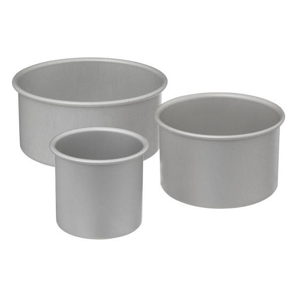 3 bageforme - Aluminium Silver