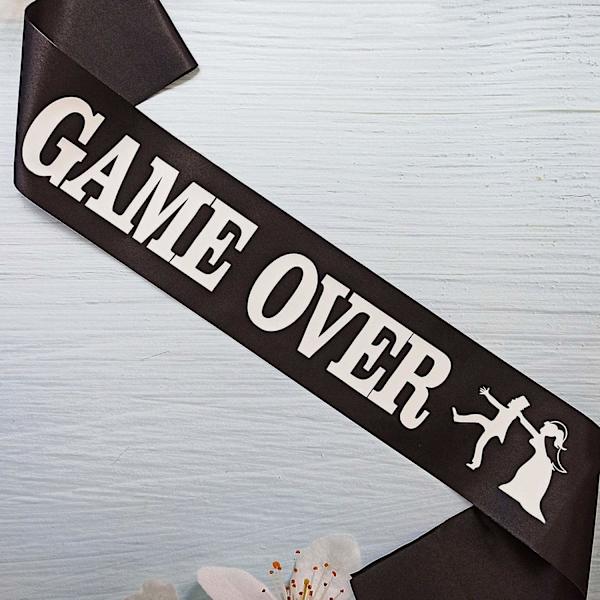 Ordensband till Svensexa - Game Over Svart