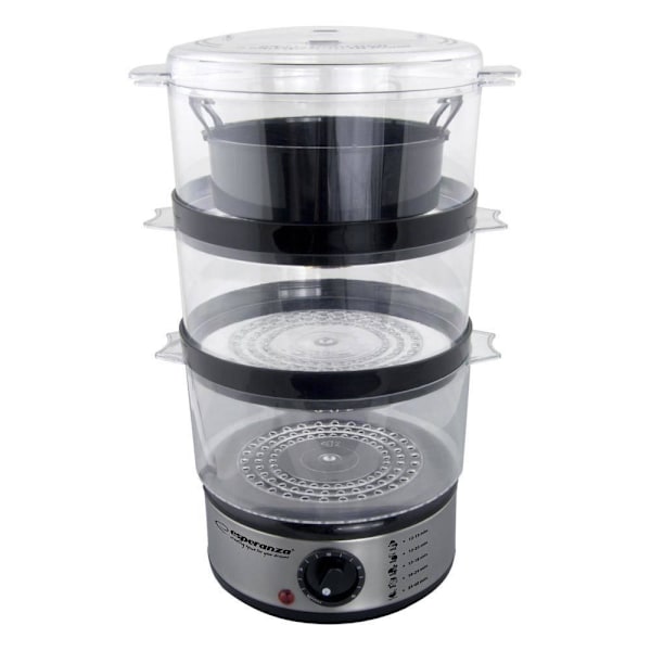 Esperanza - Dampkoger, 400W - 7,5 L Transparent