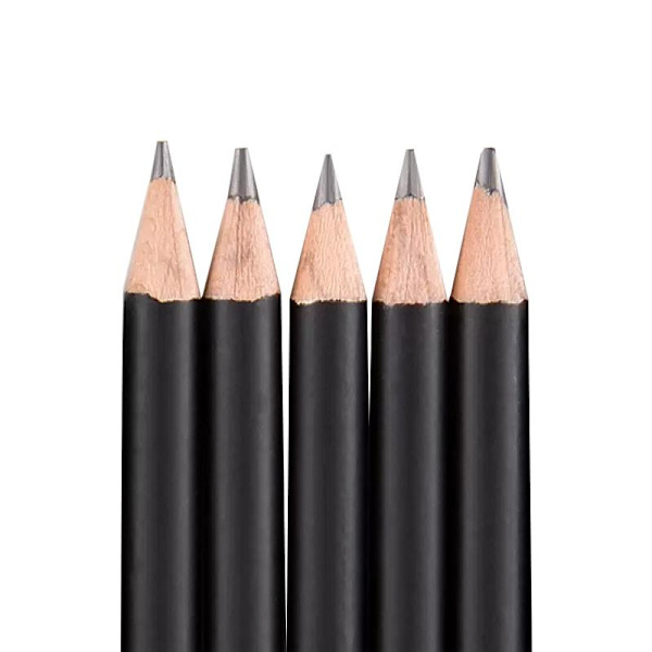 5x Uspidsede Blyanter - Sort Black