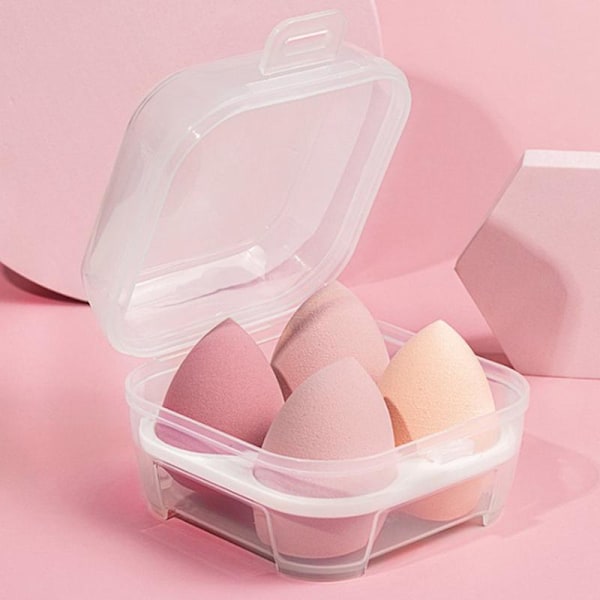 Opbevaringsboks til makeupsvampe Transparent