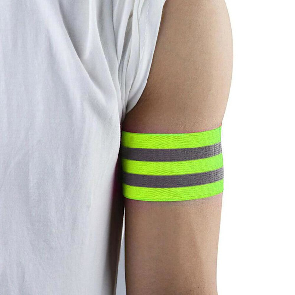 2x Elastiska Reflexband - Gul Gul