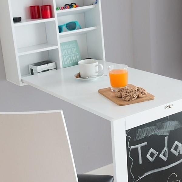 Foldevæg skrivebord - hvid - 50 x 155 x 93 cm White