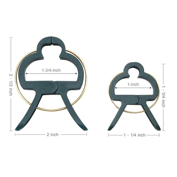 Gröna Växtklämmor - 2 Olika Storlekar - 20 st Grön
